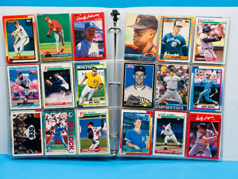 Photo 1 of 165224… final sale no returns/refunds -360 mixed baseball cards in binder