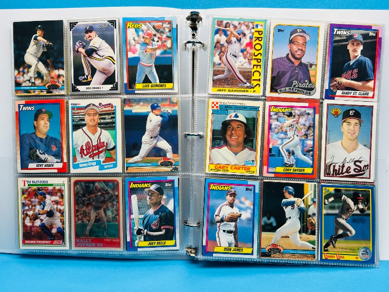 Photo 1 of 165224… final sale no returns/refunds -360 mixed baseball cards in binder