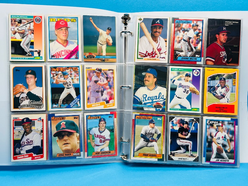 Photo 1 of 165224… final sale no returns/refunds -360 mixed baseball cards in binder