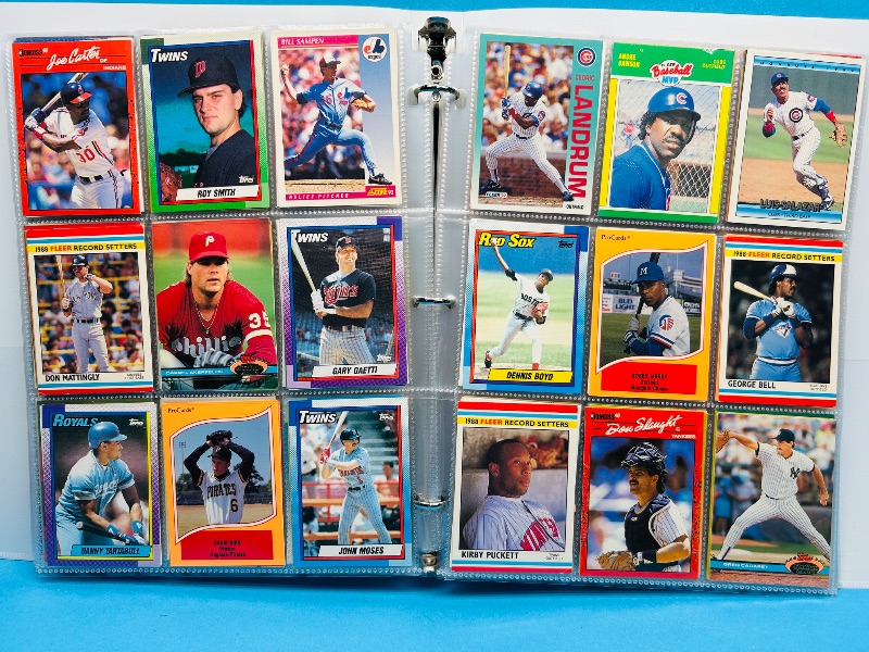 Photo 1 of 165224… final sale no returns/refunds -360 mixed baseball cards in binder