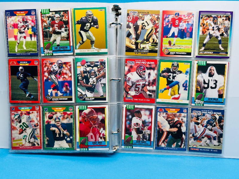 Photo 1 of 165225… final sale no returns/refunds -360 mixed football cards in binder