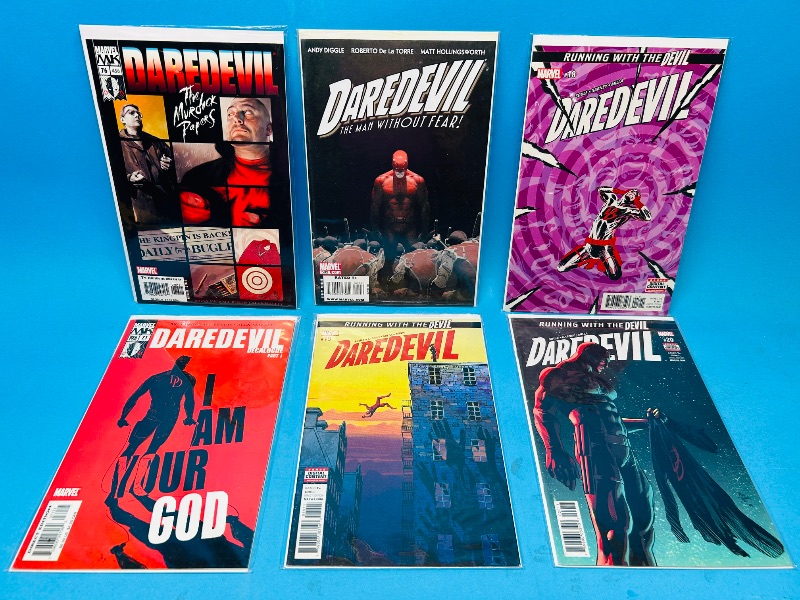 Photo 1 of 165231…6 Daredevil comics in plastic sleeves 