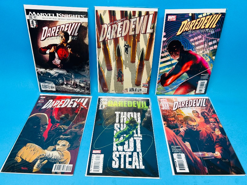 Photo 1 of 165232… 6 Daredevil comics in plastic sleeves 