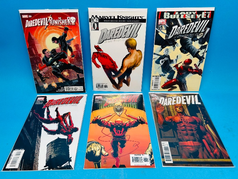Photo 1 of 165233… 6 Daredevil comics in plastic sleeves 