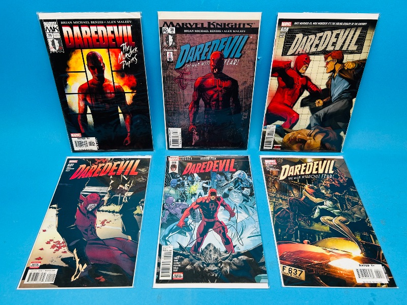Photo 1 of 165234… 6 Daredevil comics in plastic sleeves 