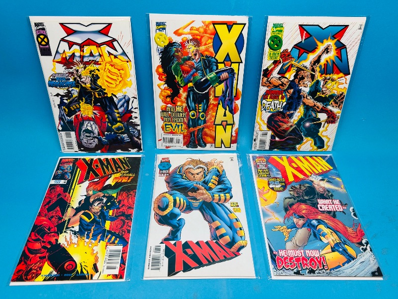 Photo 1 of 165238…6 x-man comics in plastic sleeves 