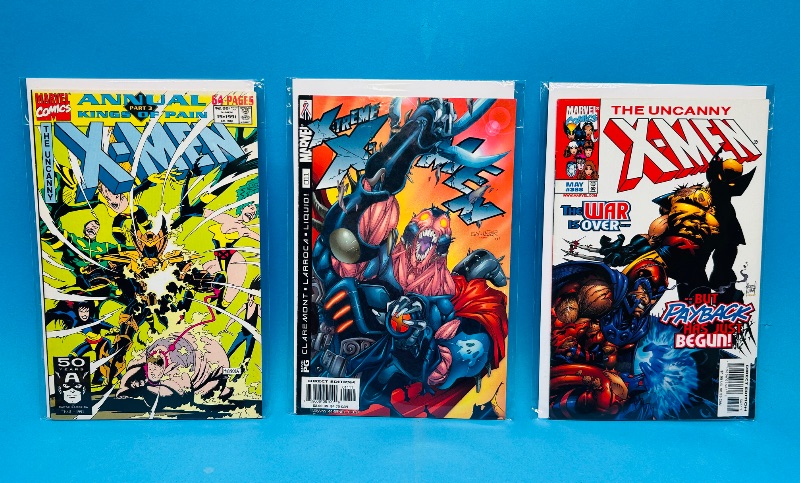 Photo 1 of 165239…3 X-men comics in plastic sleeves 