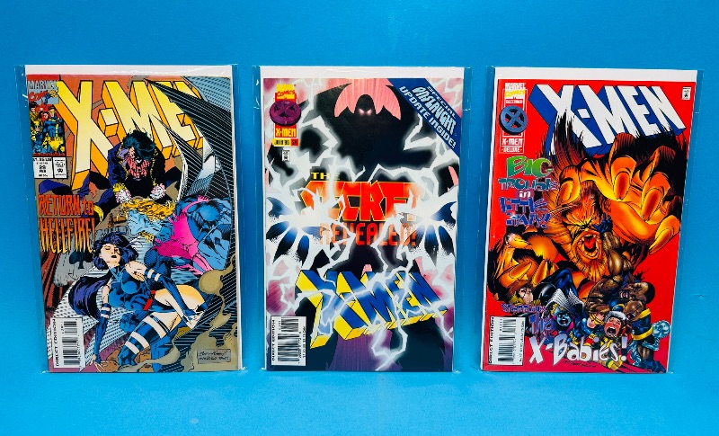 Photo 1 of 165240…3 X-men comics in plastic sleeves 