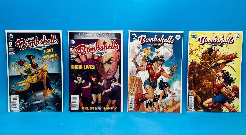 Photo 1 of 165243…4 Bombshells comics in plastic sleeves 