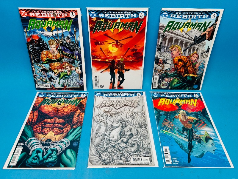 Photo 1 of 165245…6 Aquaman comics in plastic sleeves 