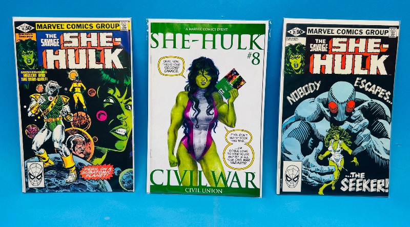 Photo 1 of 165248…3 She-hulk comics in plastic sleeves 