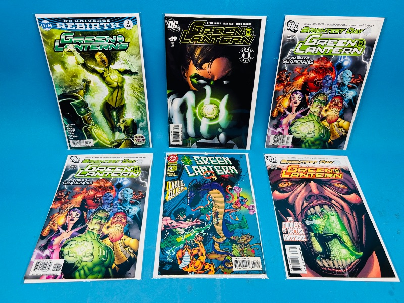 Photo 1 of 165250…6 green lantern comics in plastic sleeves 