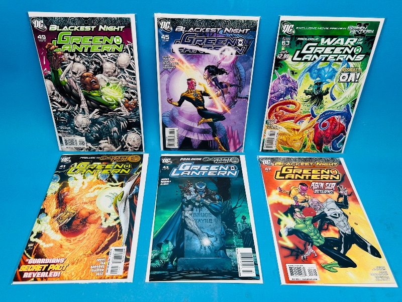 Photo 1 of 165256…6 green lantern comics in plastic sleeves 