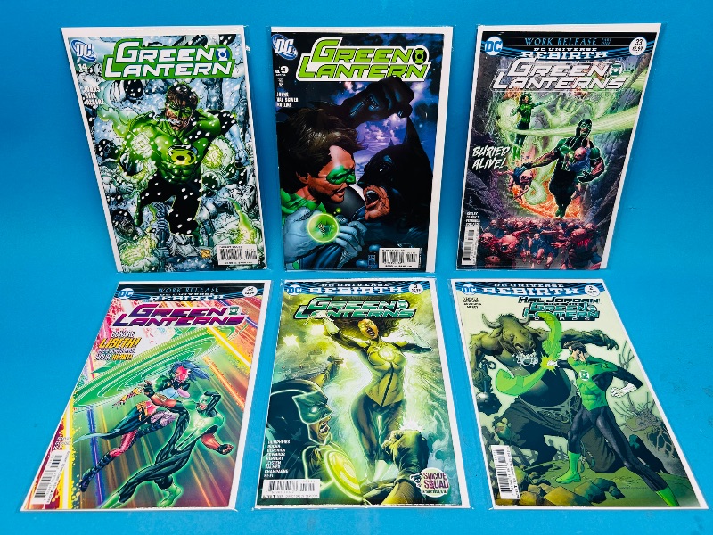 Photo 1 of 165257…6 green lantern comics in plastic sleeves 