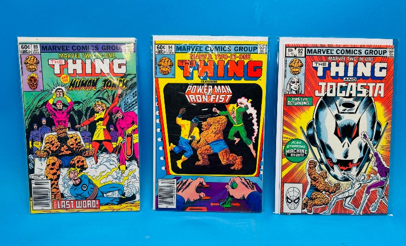 Photo 1 of 165262…vintage the Thing comics in plastic sleeves 