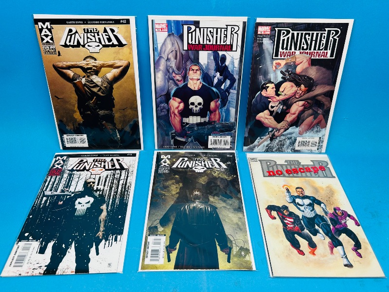Photo 1 of 165274…6 Punisher  comics in plastic sleeves 