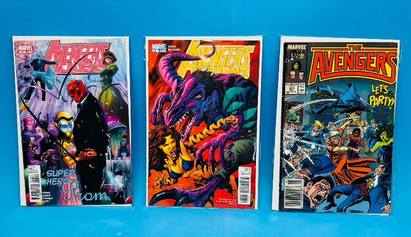 Photo 1 of 165276…3 avengers  comics in plastic sleeves 