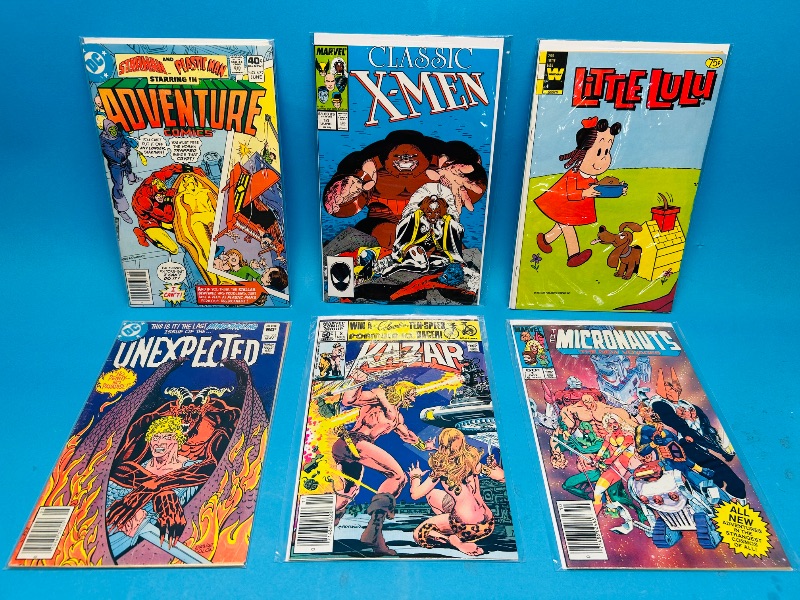 Photo 1 of 165282…6 vintage  comics in plastic sleeves 