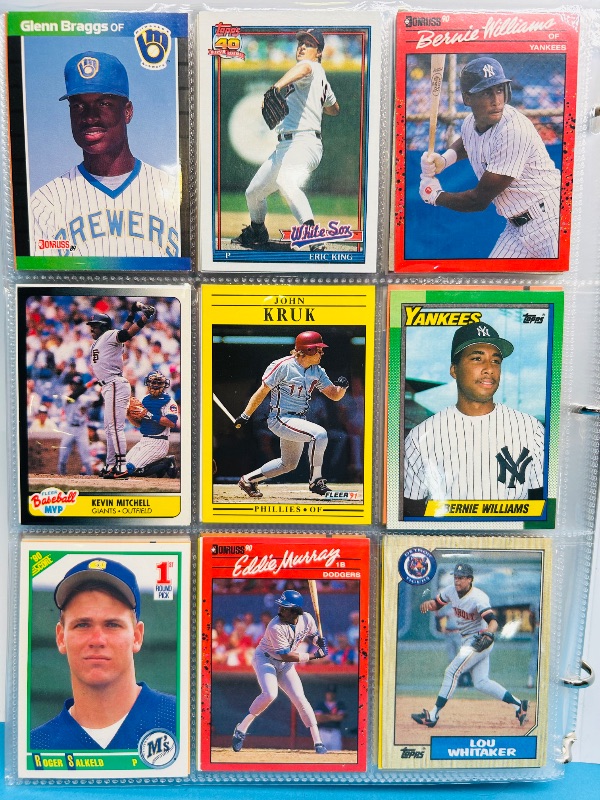 Photo 1 of 165292…final sale no returns/refunds-360 mixed baseball cards in binder