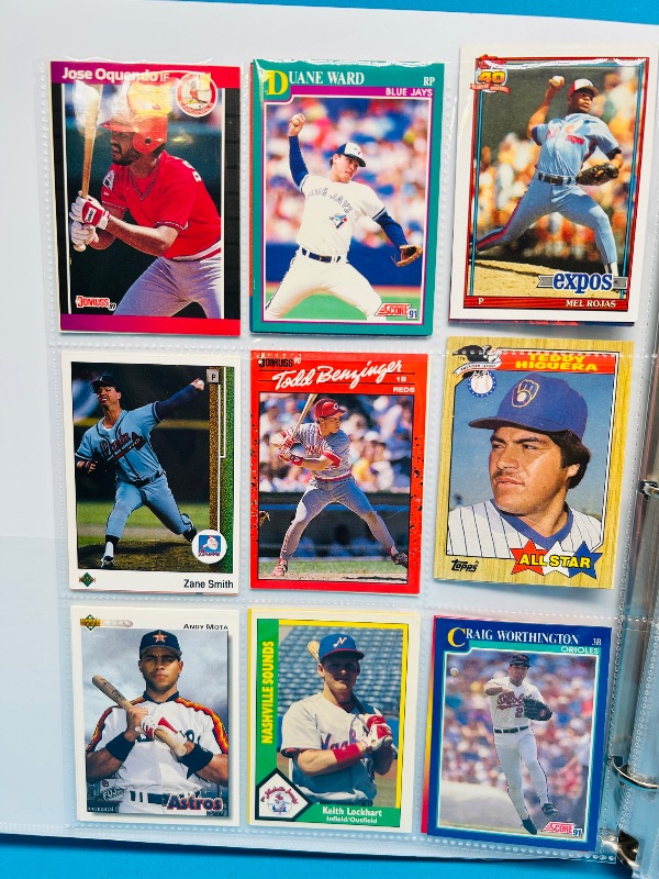 Photo 1 of 165292…final sale no returns/refunds-360 mixed baseball cards in binder