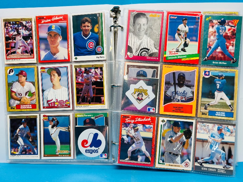 Photo 1 of 165293… final sale no returns/refunds-360 mixed baseball cards in binder