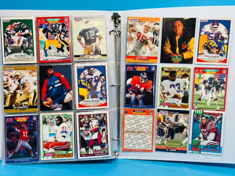 Photo 1 of 165294… final sale no returns/refunds-360 mixed football cards in binder