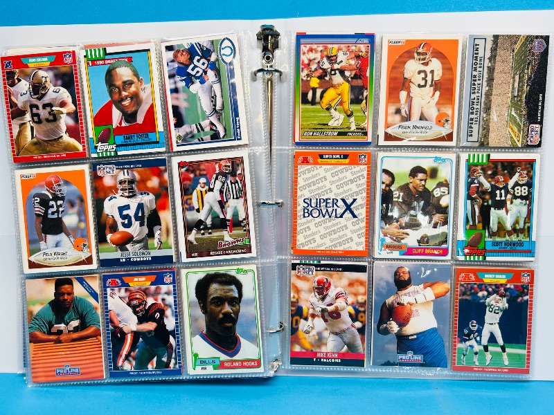 Photo 1 of 165294… final sale no returns/refunds-360 mixed football cards in binder