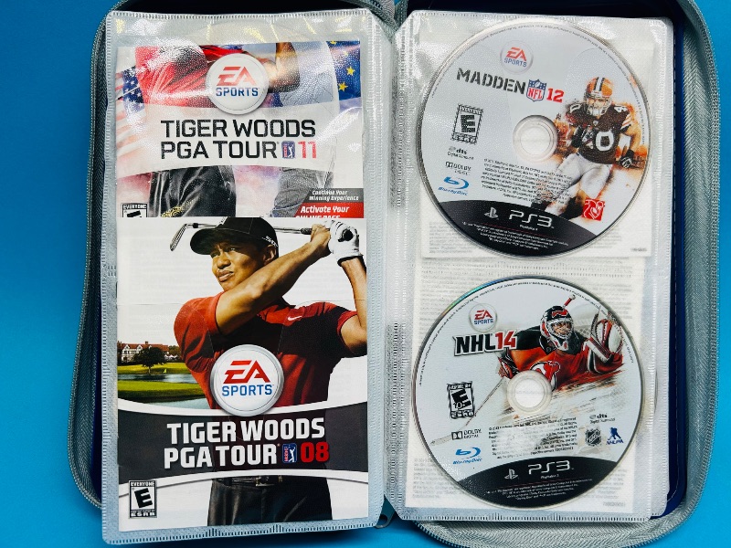 Photo 1 of 165295…19 PlayStation2 and 3 game discs in binder