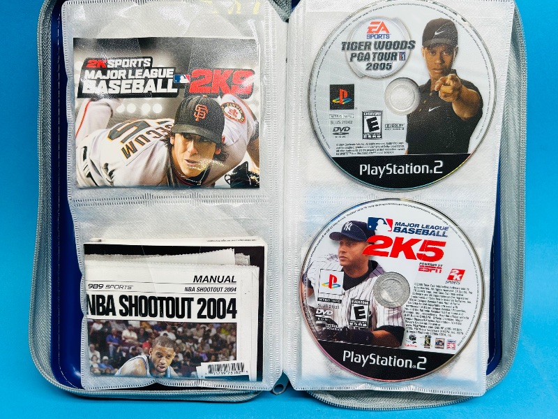 Photo 1 of 165295…19 PlayStation2 and 3 game discs in binder