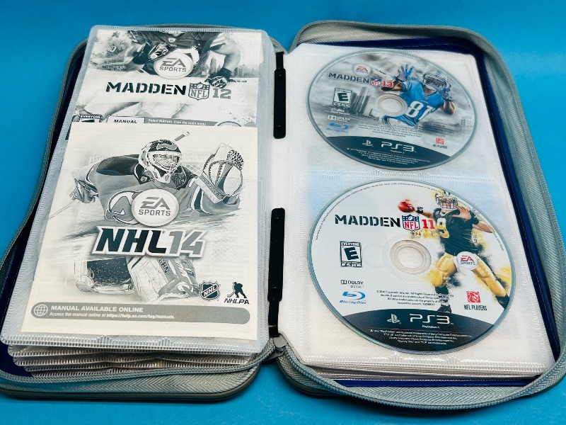 Photo 1 of 165295…19 PlayStation2 and 3 game discs in binder