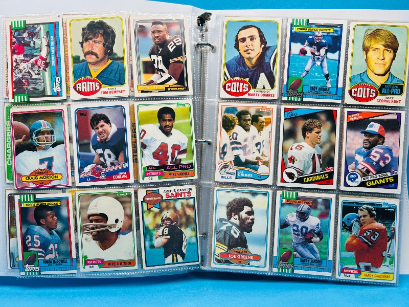 Photo 1 of 165324…final sale no returns/refunds-360 mixed older football cards in binder