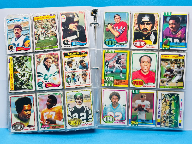 Photo 1 of 165324…final sale no returns/refunds-360 mixed older football cards in binder