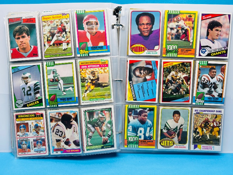 Photo 1 of 165324…final sale no returns/refunds-360 mixed older football cards in binder