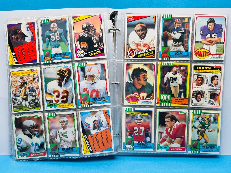 Photo 1 of 165324…final sale no returns/refunds-360 mixed older football cards in binder