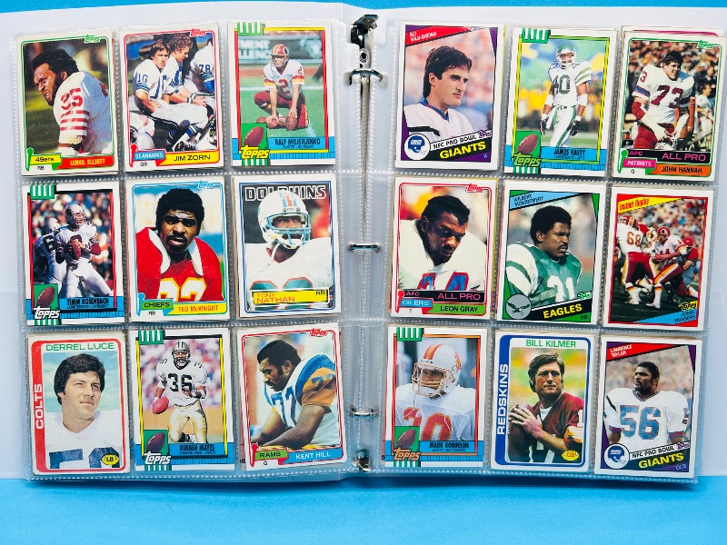 Photo 1 of 165324…final sale no returns/refunds-360 mixed older football cards in binder