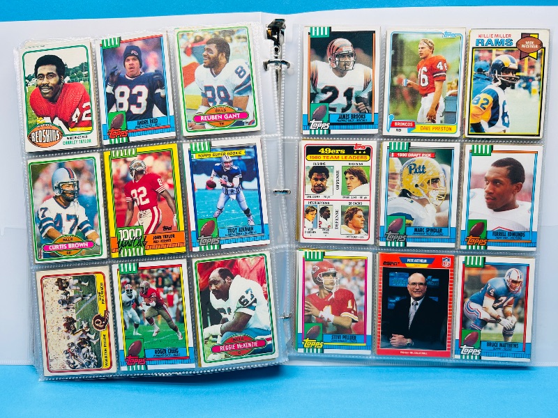 Photo 1 of 165324…final sale no returns/refunds-360 mixed older football cards in binder