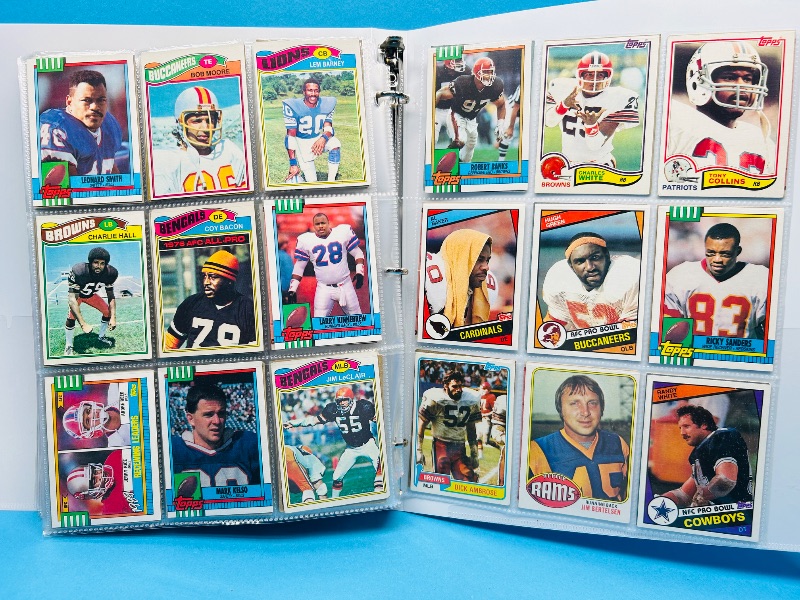 Photo 1 of 165324…final sale no returns/refunds-360 mixed older football cards in binder