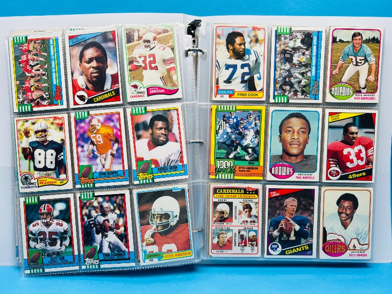 Photo 1 of 165324…final sale no returns/refunds-360 mixed older football cards in binder