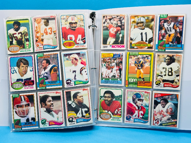 Photo 1 of 165324…final sale no returns/refunds-360 mixed older football cards in binder