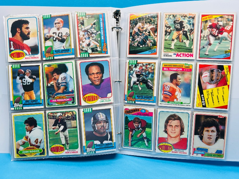 Photo 1 of 165324…final sale no returns/refunds-360 mixed older football cards in binder