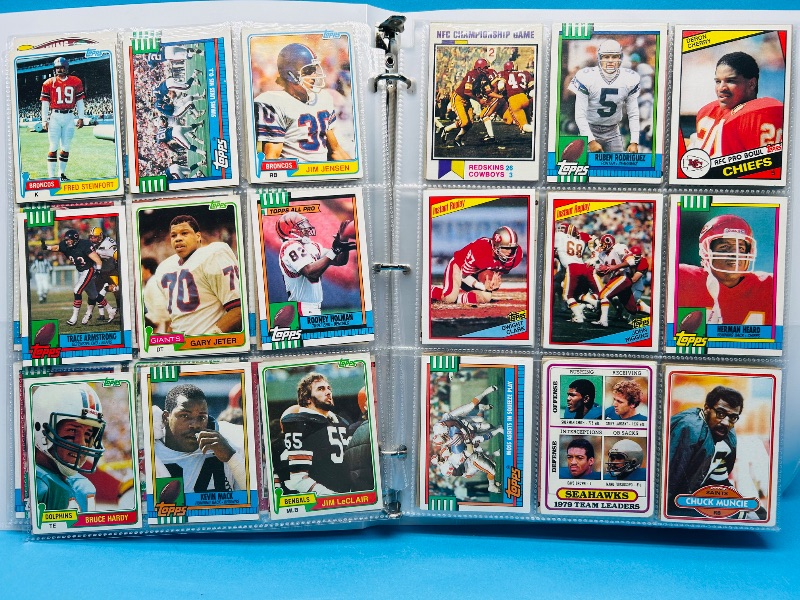 Photo 1 of 165324…final sale no returns/refunds-360 mixed older football cards in binder