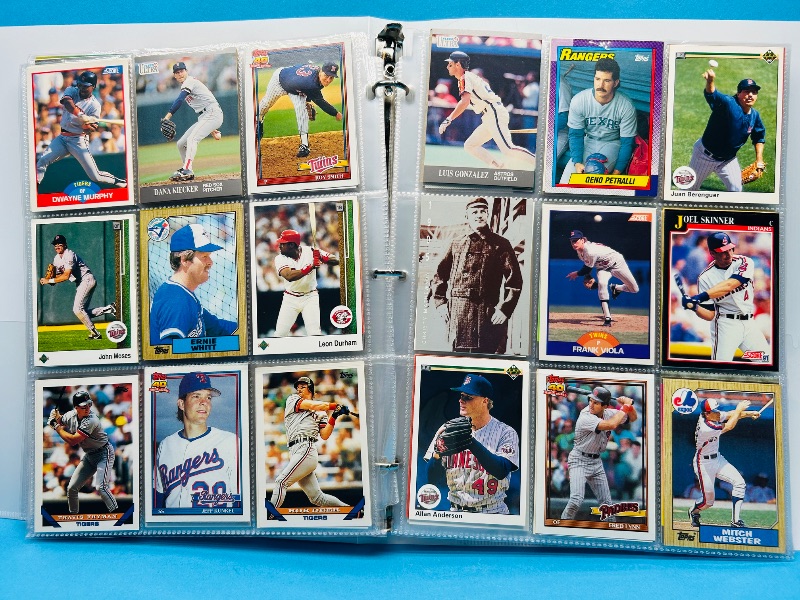 Photo 1 of 165329… final sale no returns/refunds 360 mixed baseball cards in binder 