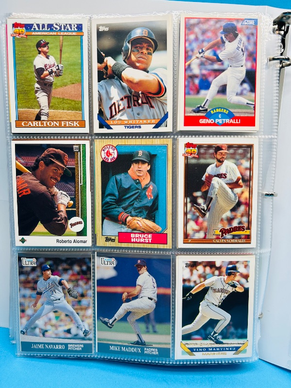 Photo 1 of 165329… final sale no returns/refunds 360 mixed baseball cards in binder 