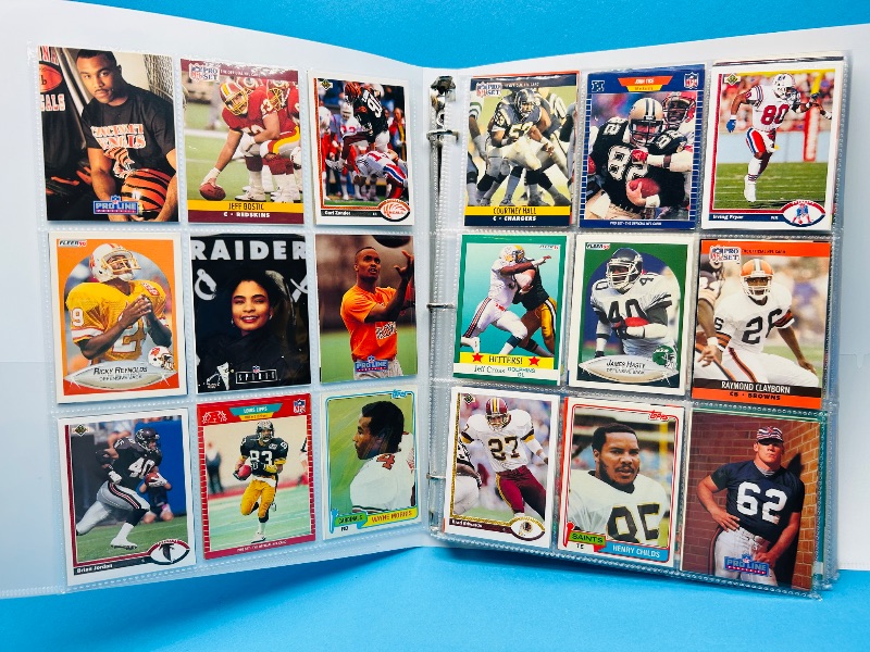 Photo 1 of 165330… final sale no returns/refunds 360 mixed football cards in binder 