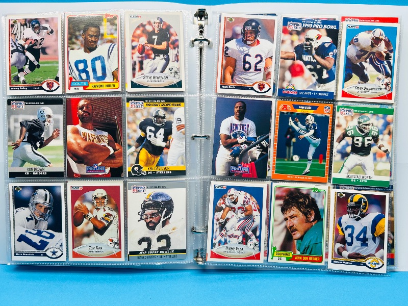 Photo 1 of 165330… final sale no returns/refunds 360 mixed football cards in binder 