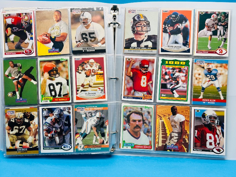 Photo 1 of 165330… final sale no returns/refunds 360 mixed football cards in binder 