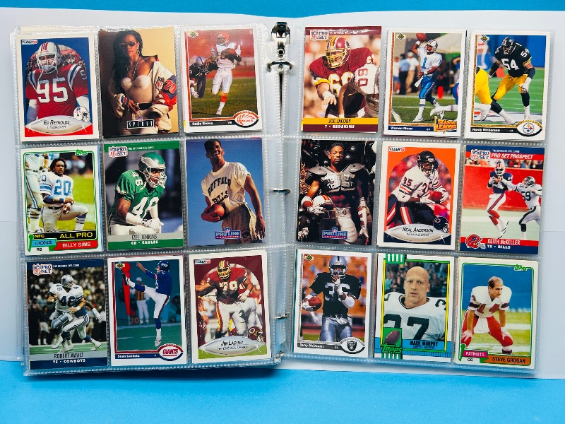 Photo 1 of 165330… final sale no returns/refunds 360 mixed football cards in binder 