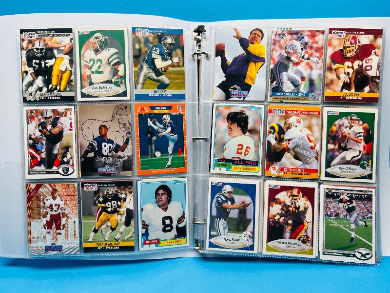 Photo 1 of 165330… final sale no returns/refunds 360 mixed football cards in binder 