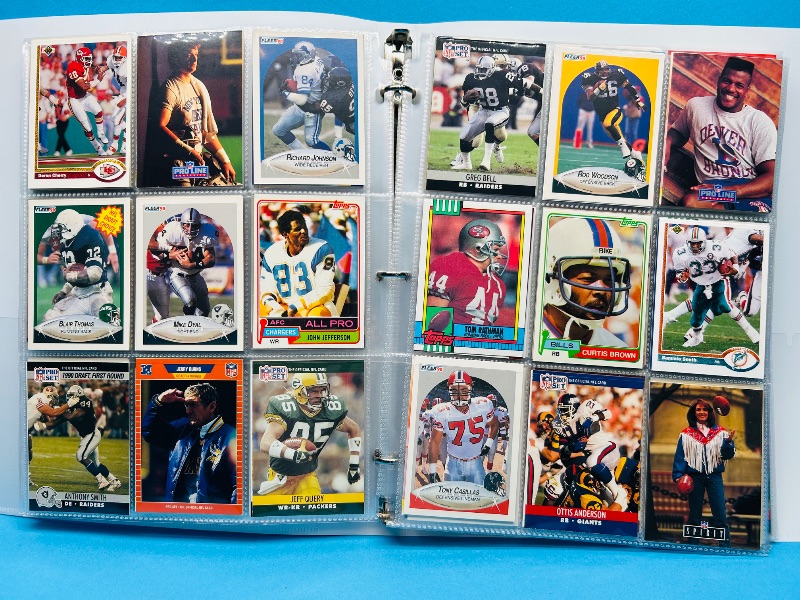 Photo 1 of 165330… final sale no returns/refunds 360 mixed football cards in binder 