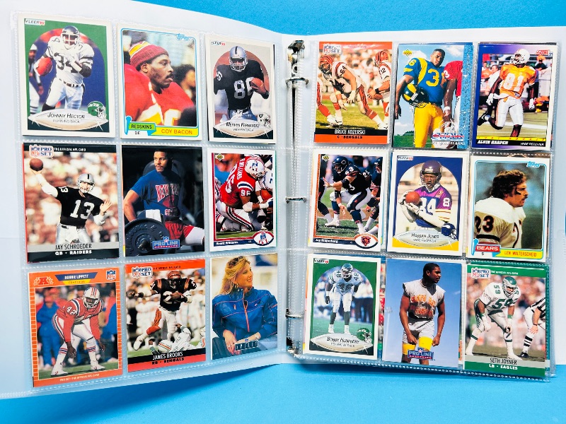 Photo 1 of 165330… final sale no returns/refunds 360 mixed football cards in binder 